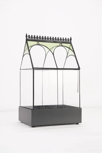 Rectangular Terrarium With Green Glass