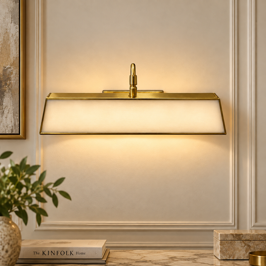 Brass Rectangular Wall Lamp – ILLUMEA