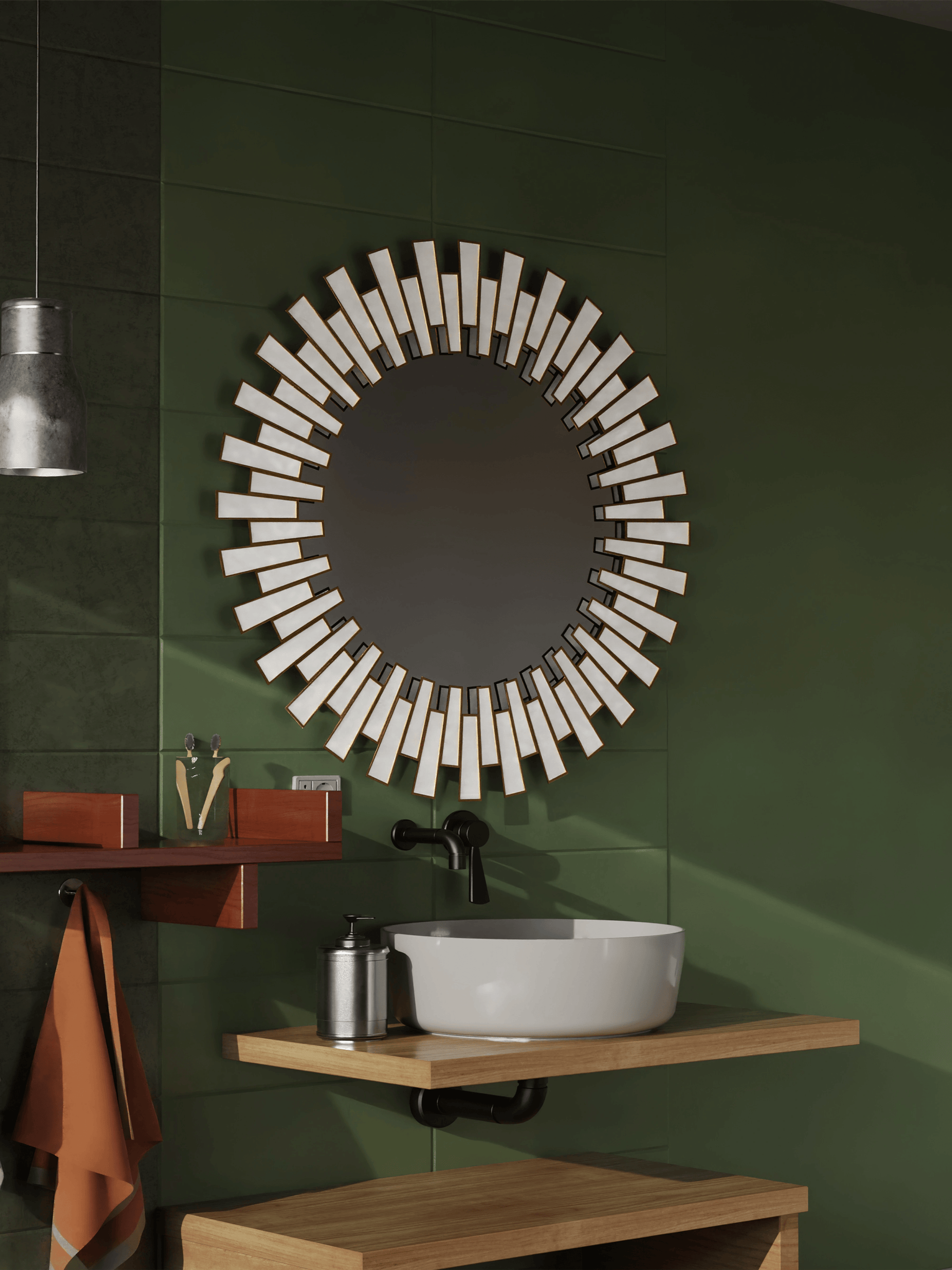 Staggered Mirror White - ILLUMEAMirror