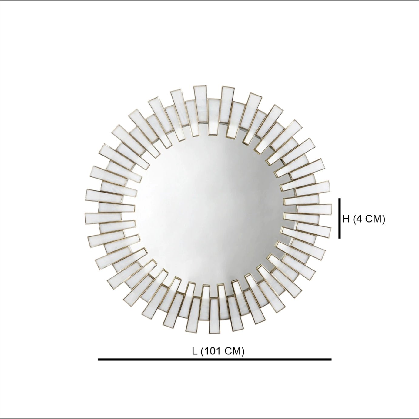 Staggered Mirror White - ILLUMEAMirror