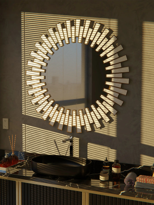 Staggered Mirror White - ILLUMEAMirror
