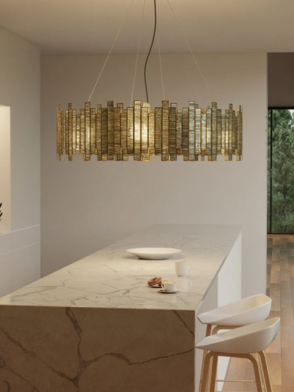 Staggered Ring Chandelier Antique - ILLUMEA
