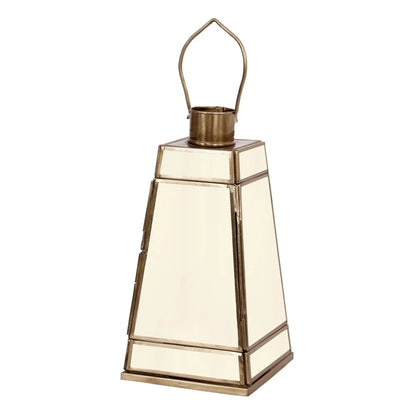 Taper Lantern White Glass - Small