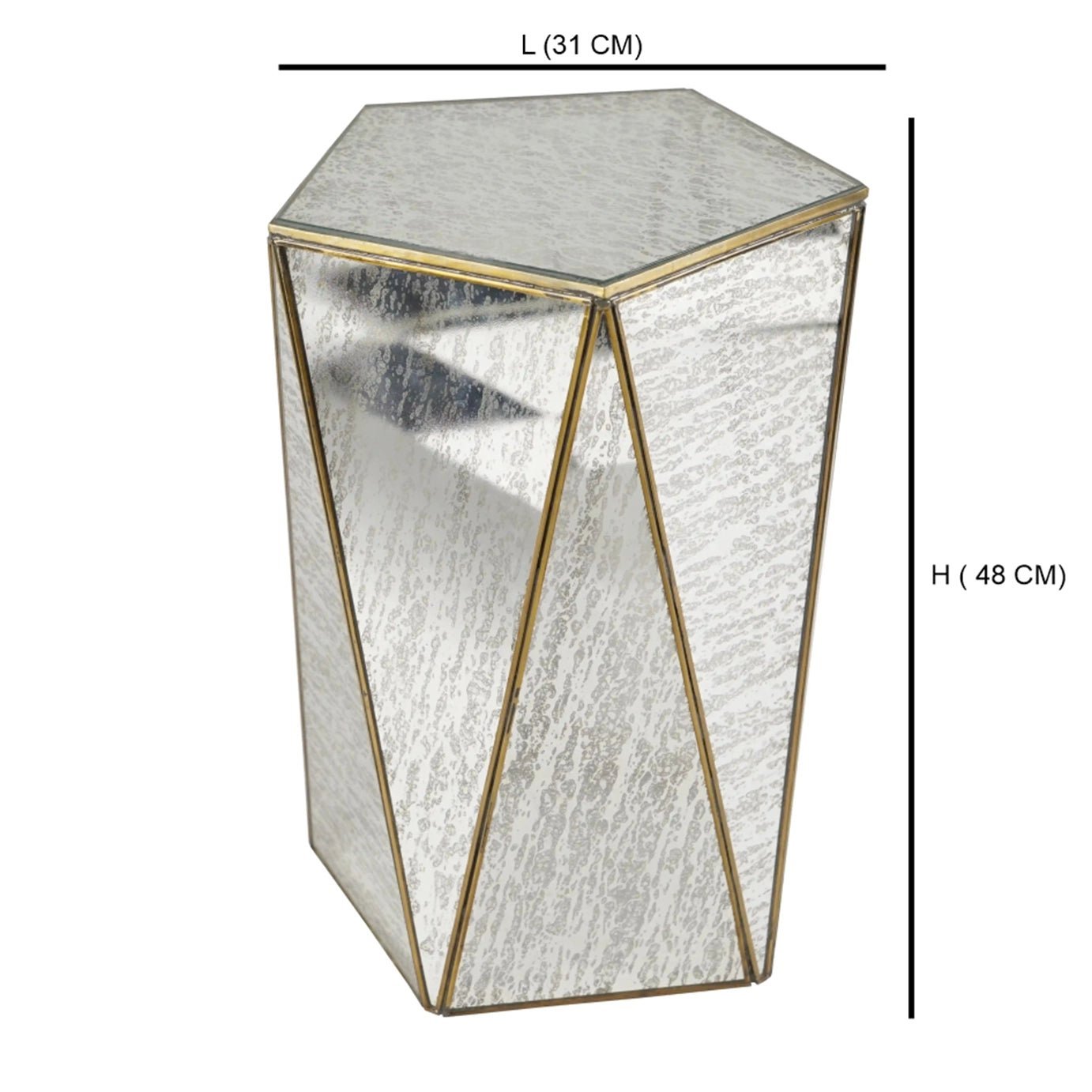 Taper Strip Pentagon Stool
