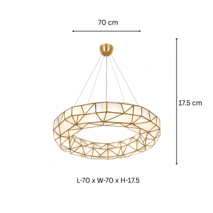 Triangle Glass Chandelier