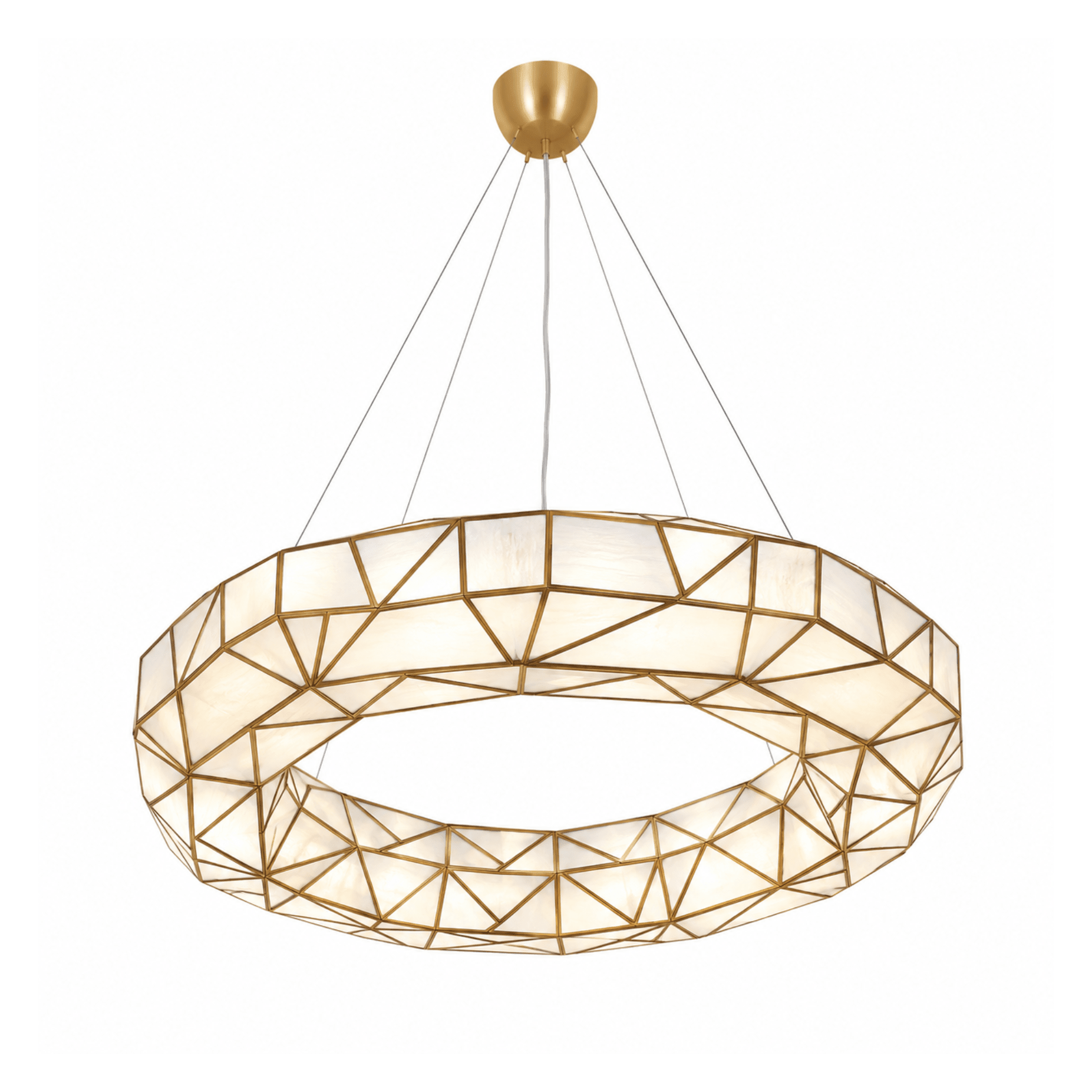 Triangle Glass Chandelier