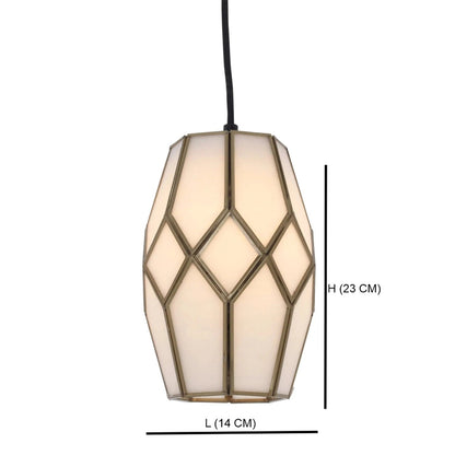 White Brass Pendant Lamp – Antique Chandelier Ceiling Light | ILLUMEA - ILLUMEALighting
