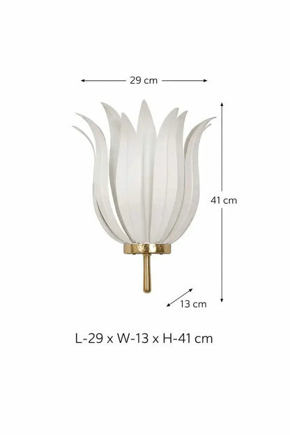 White Leaf Wall Lamp
