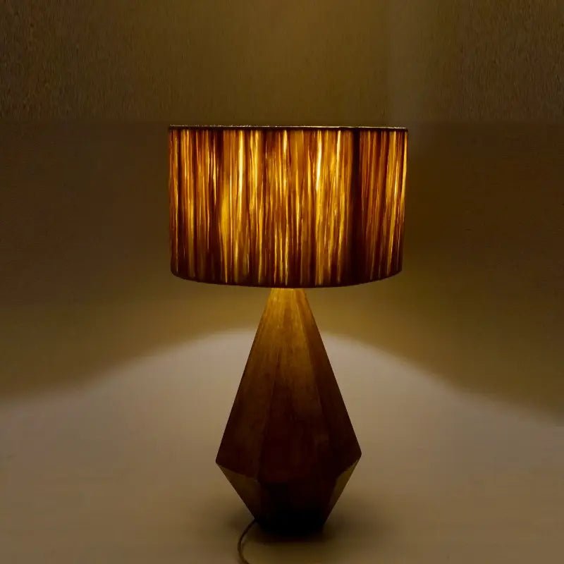 Wood Base Table Lamp
